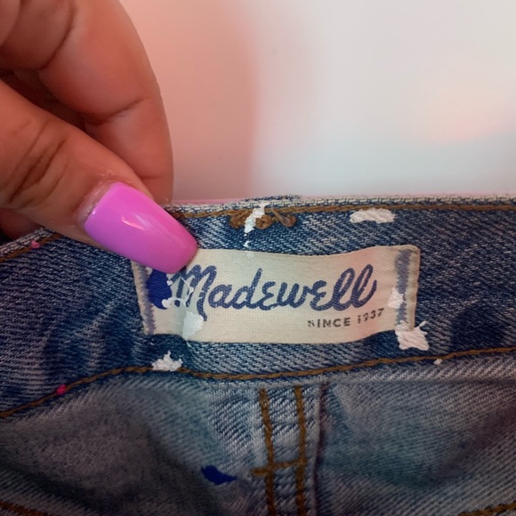 Madewell boyfriend boyjean with paint splatters - Picture 2 of 5